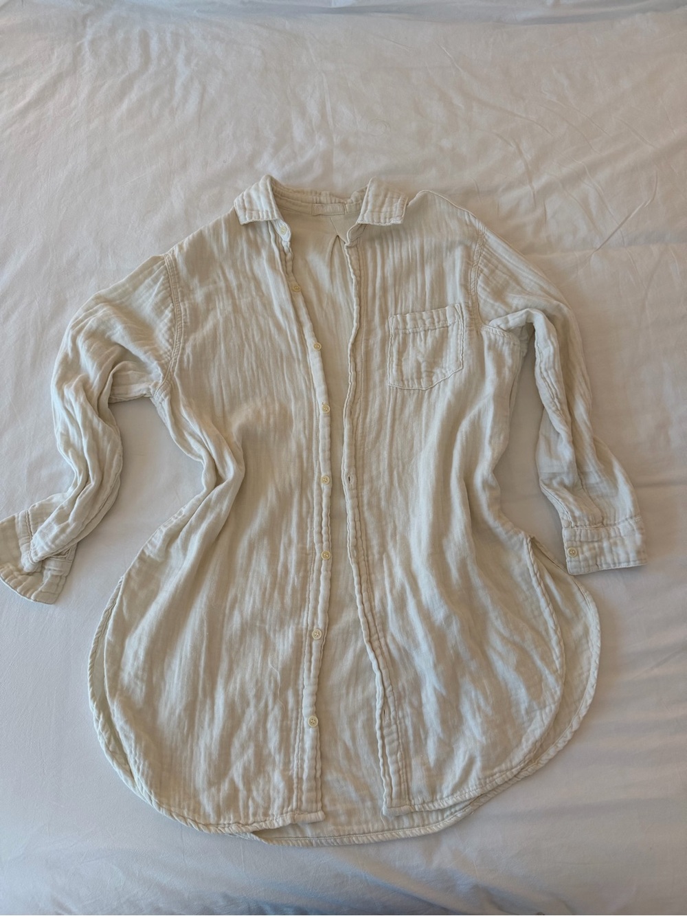 CP Shades Oversized 100% Cotton Gauze Button-Down